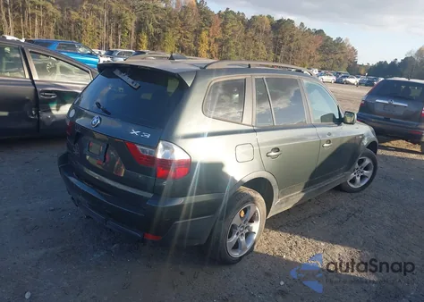 2007 BMW X3 3.0Si from USA, damaged, VIN WBXPC93467WF17244